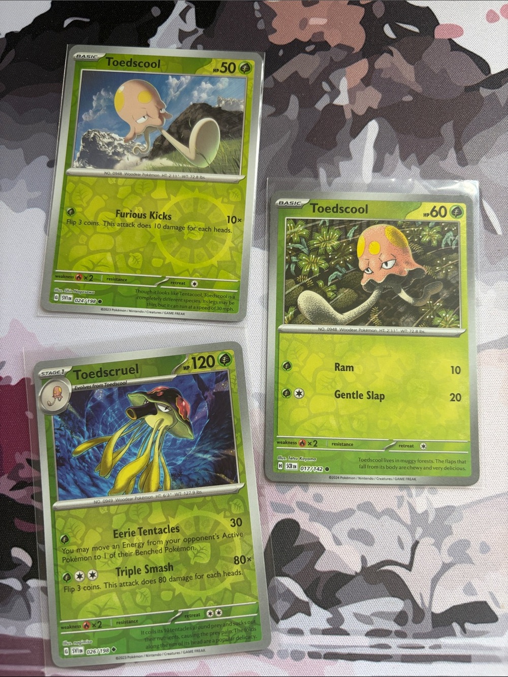 Toedscool & Toedscruel Pokémon Evolution Reverse Holo Lot 🍄 | 3 Cards ✨5/$25✨